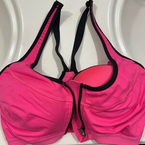 Victoria’s Secret Knockout Front-close Sports Bra 32DD, pink